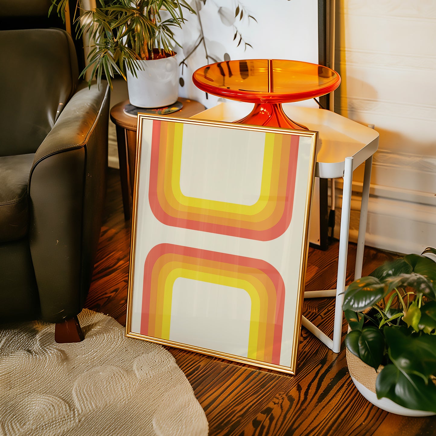 70's Half Rectangle Print