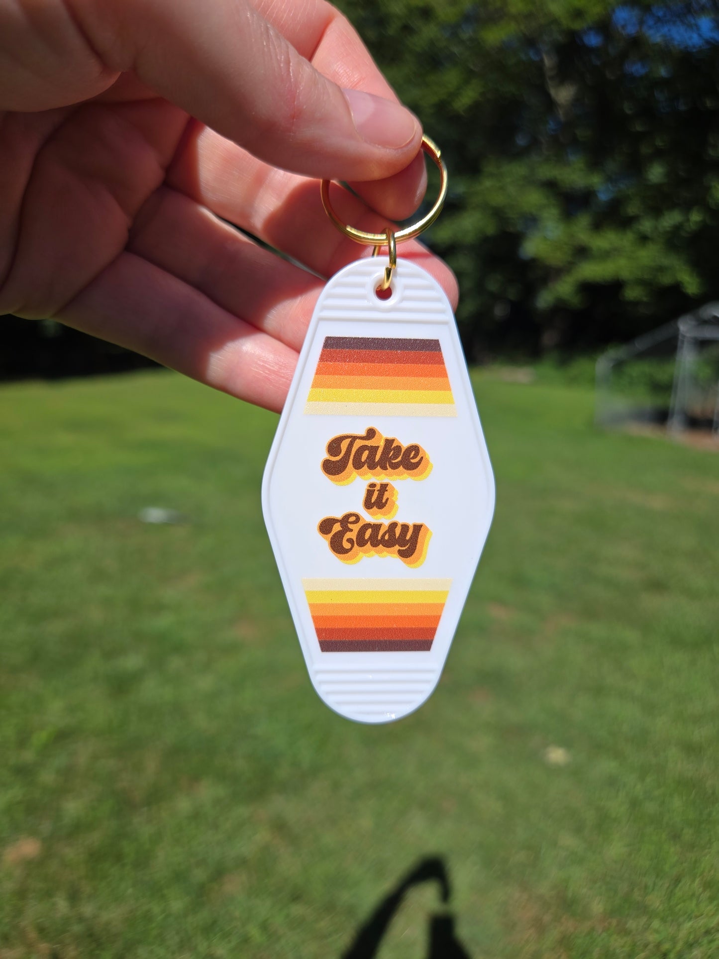Take It Easy Motel Keychain