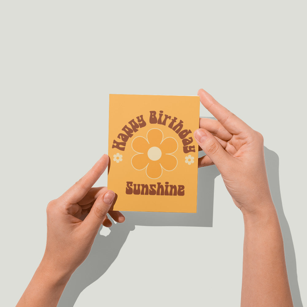 Happy Birthday Sunshine Card