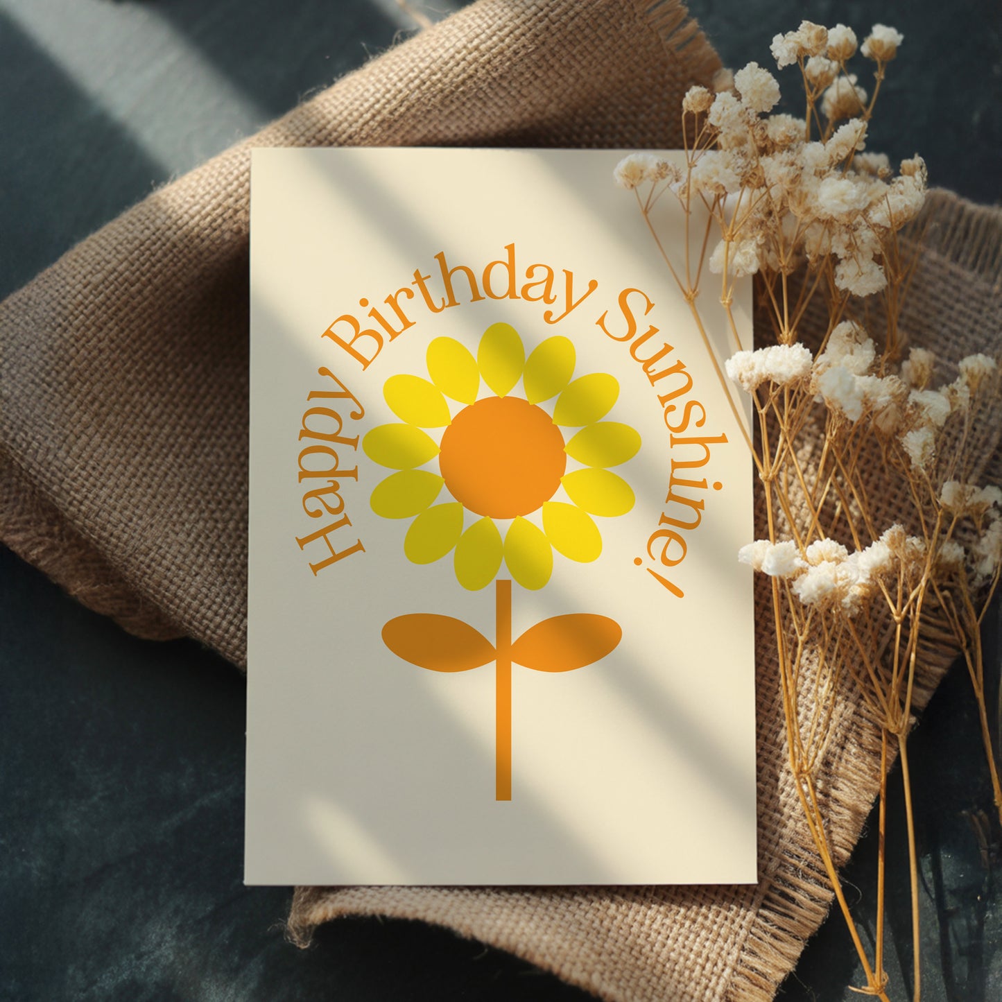 Happy Birthday Sunshine Card