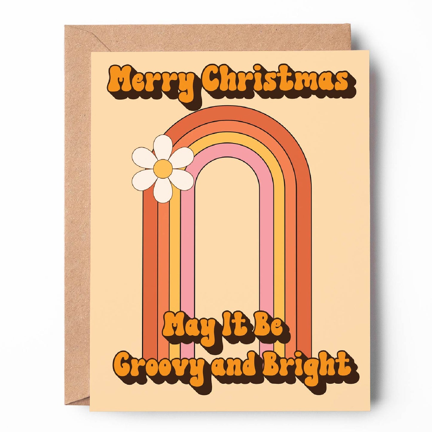 Merry Christmas May It Be Groovy and Bright Card