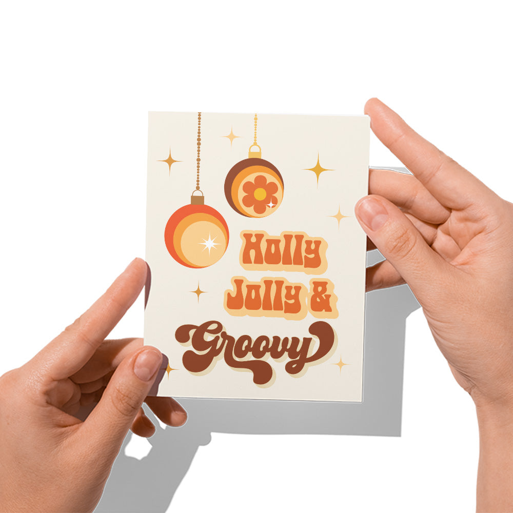 Holly Jolly & Groovy Card