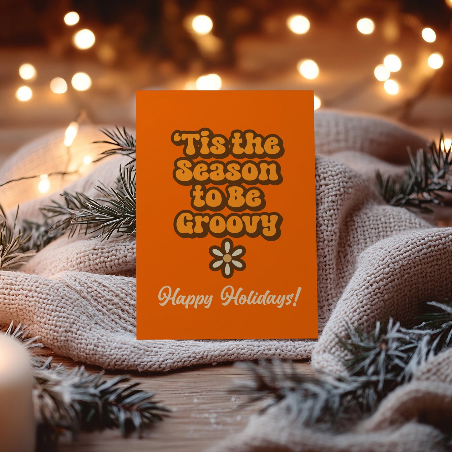 'Tis The Season To Be Groovy Card