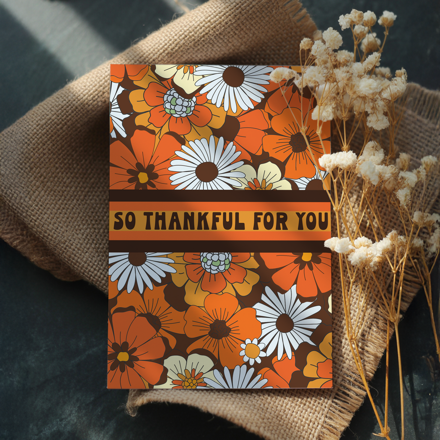 So Thankful For You Card