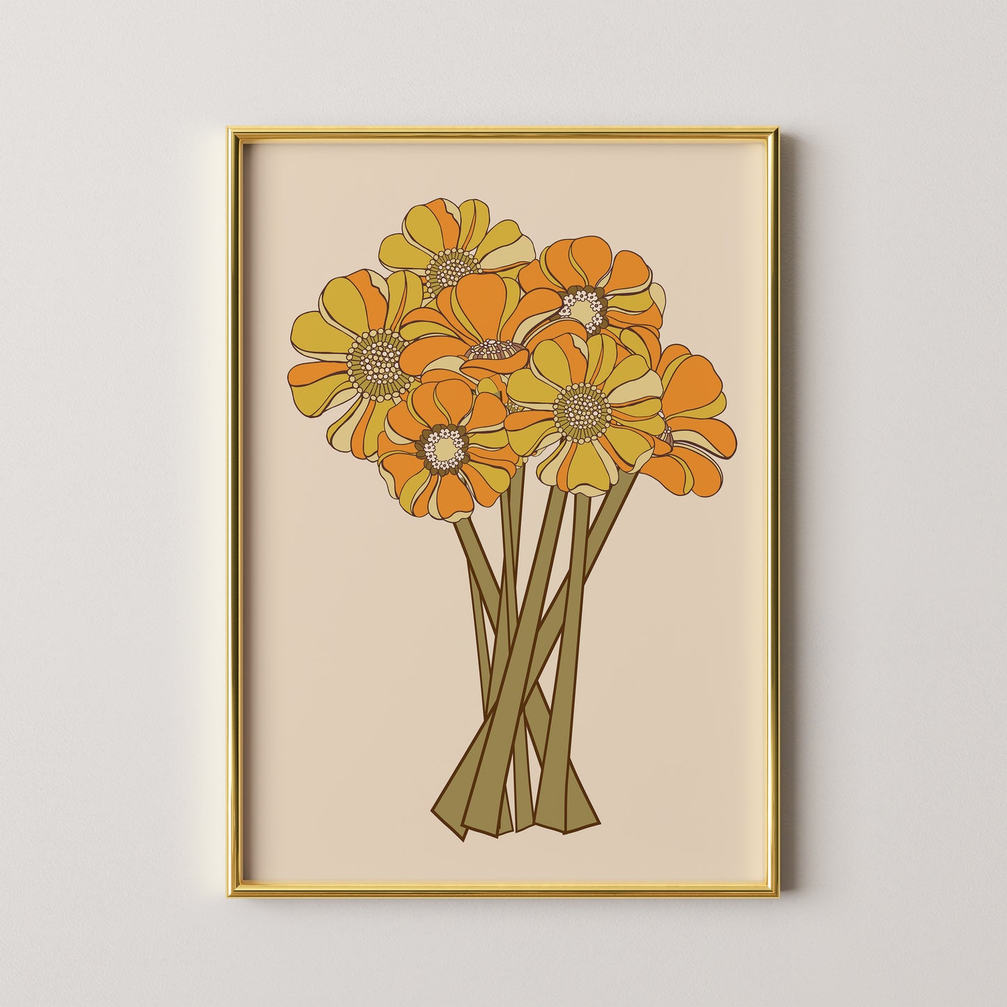 70's Bouquet Print