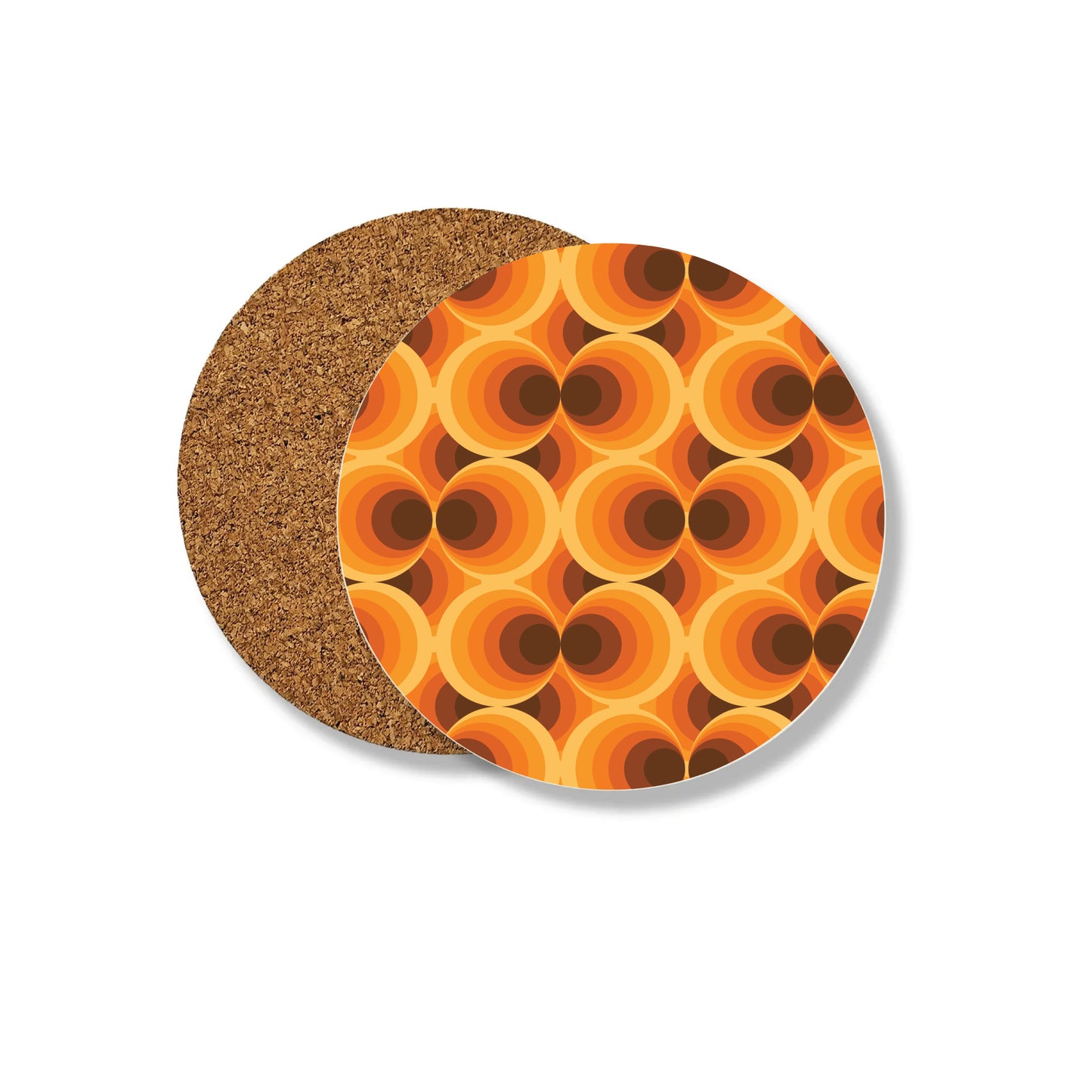 Orange Circles Coaster