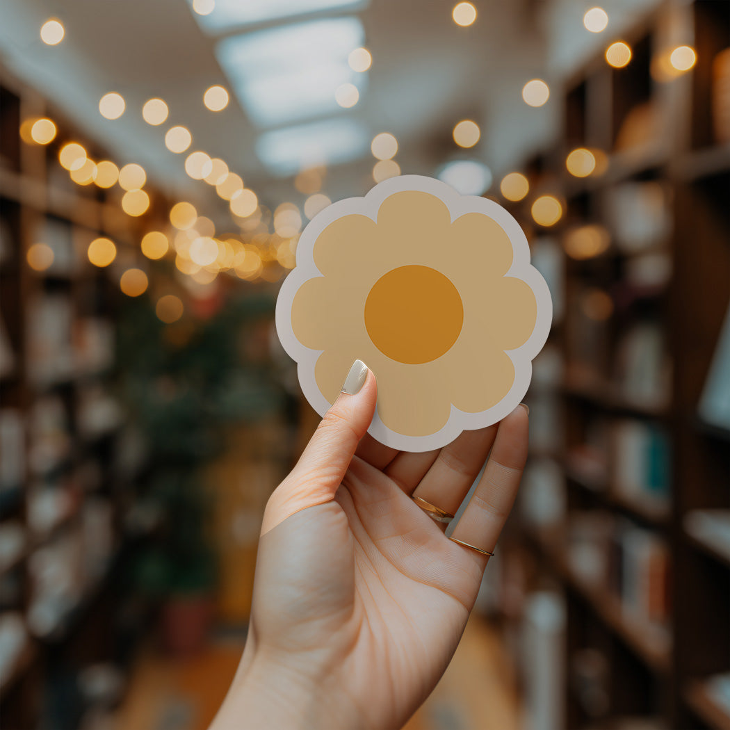 Yellow Flower Bumper Sticker