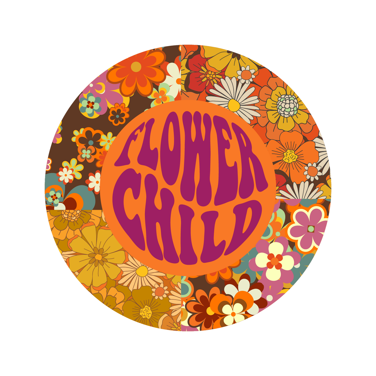 Flower Child Bumper Sticker