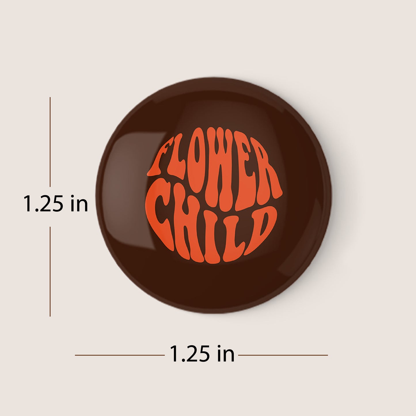 Flower Child Pinback Button