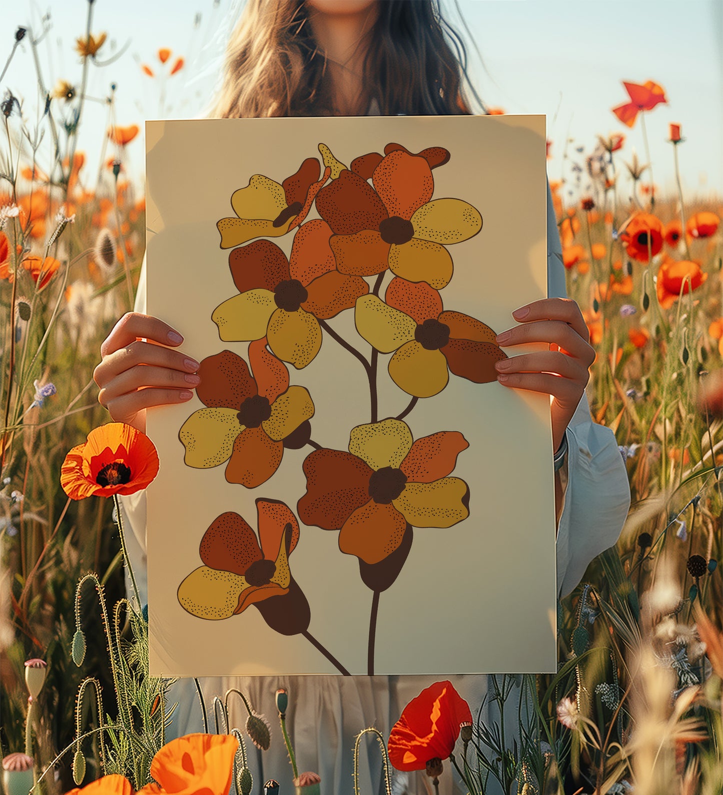 1970's Floral Print