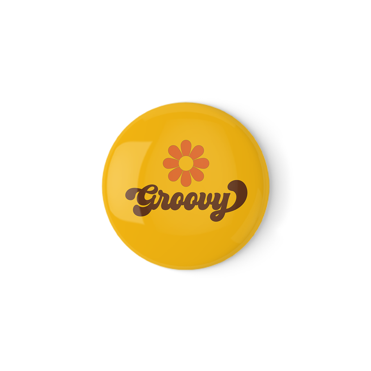 Groovy Pinback Button