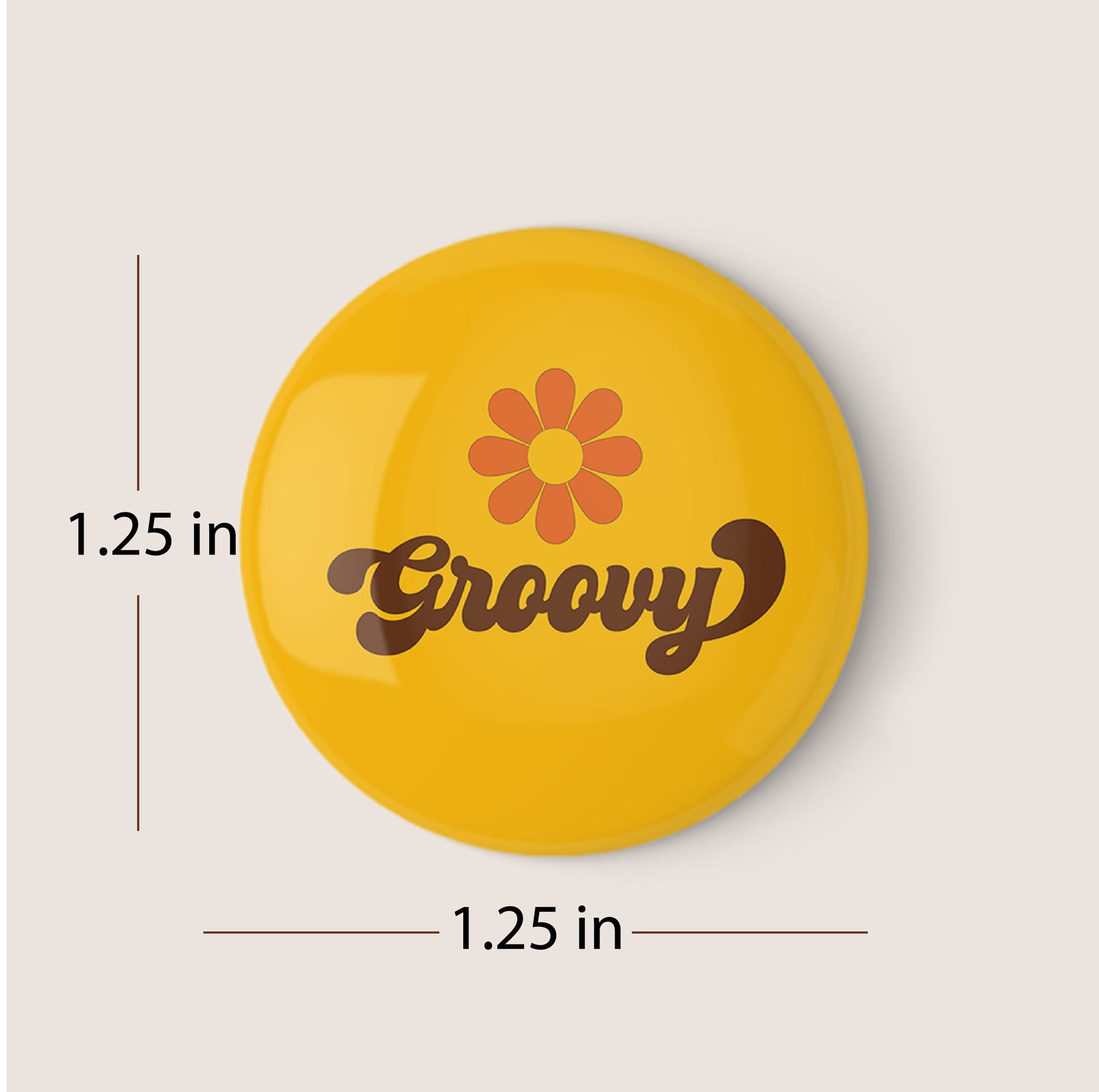 Groovy Pinback Button
