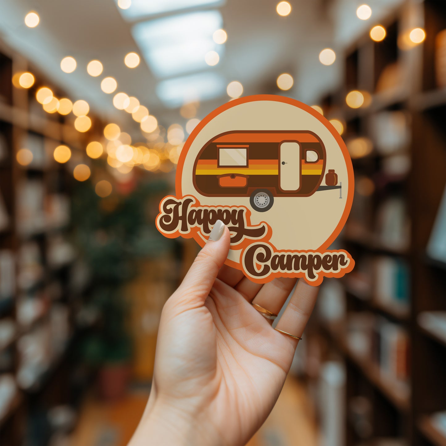 Happy Camper Sticker