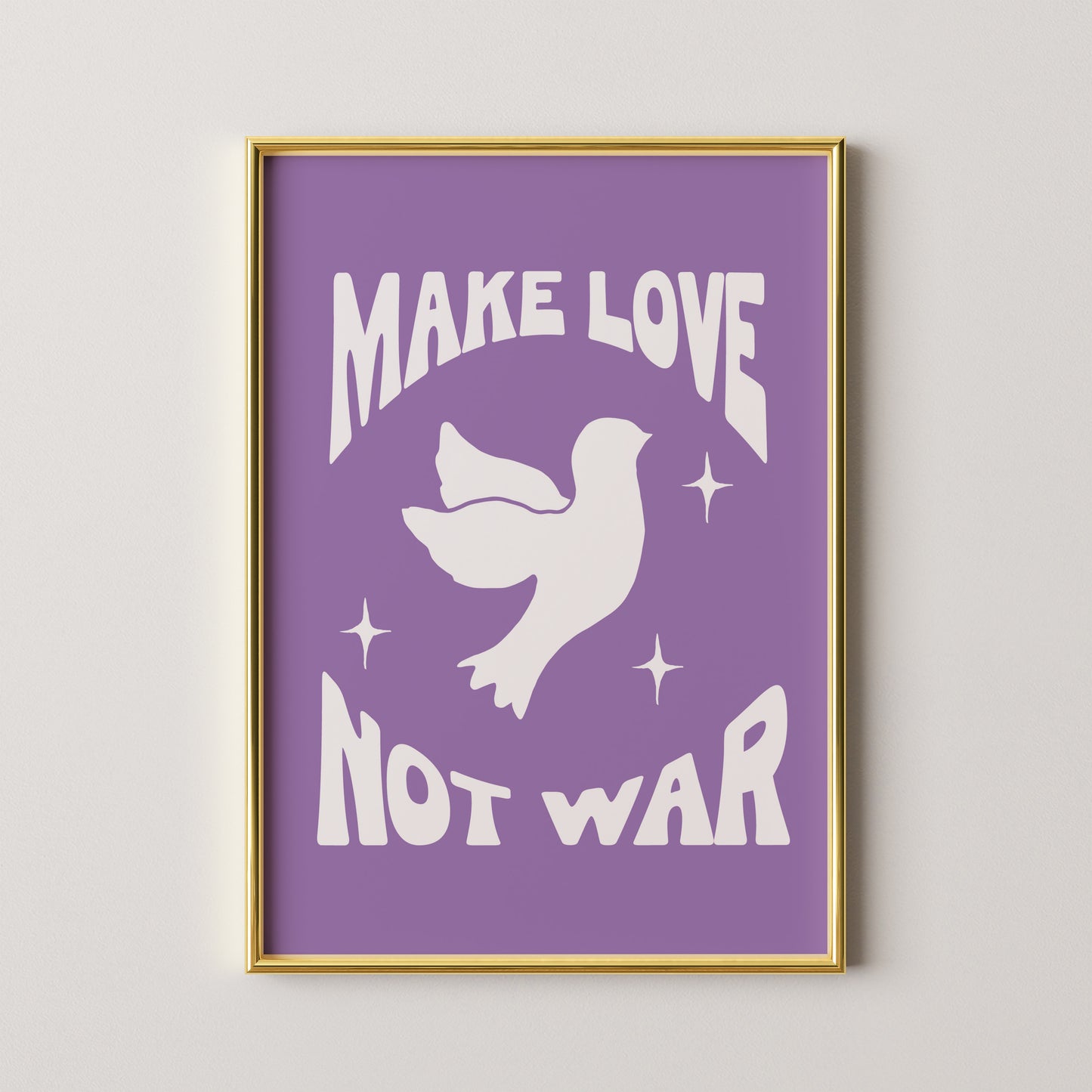 Make Love Not War Print