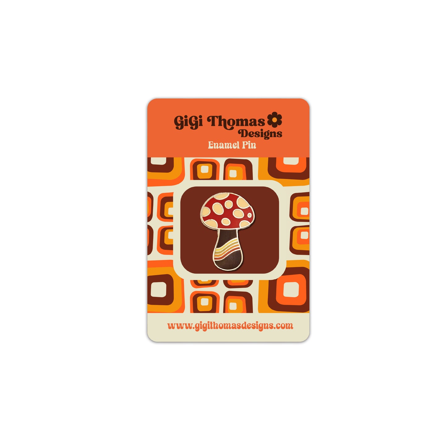 Mushroom Enamel Pin