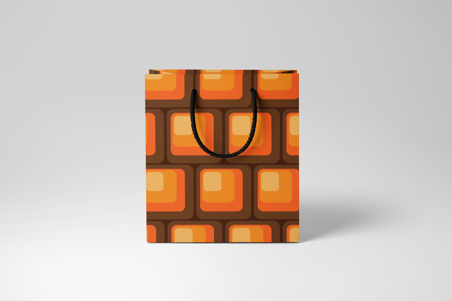Orange Squares Gift Bag