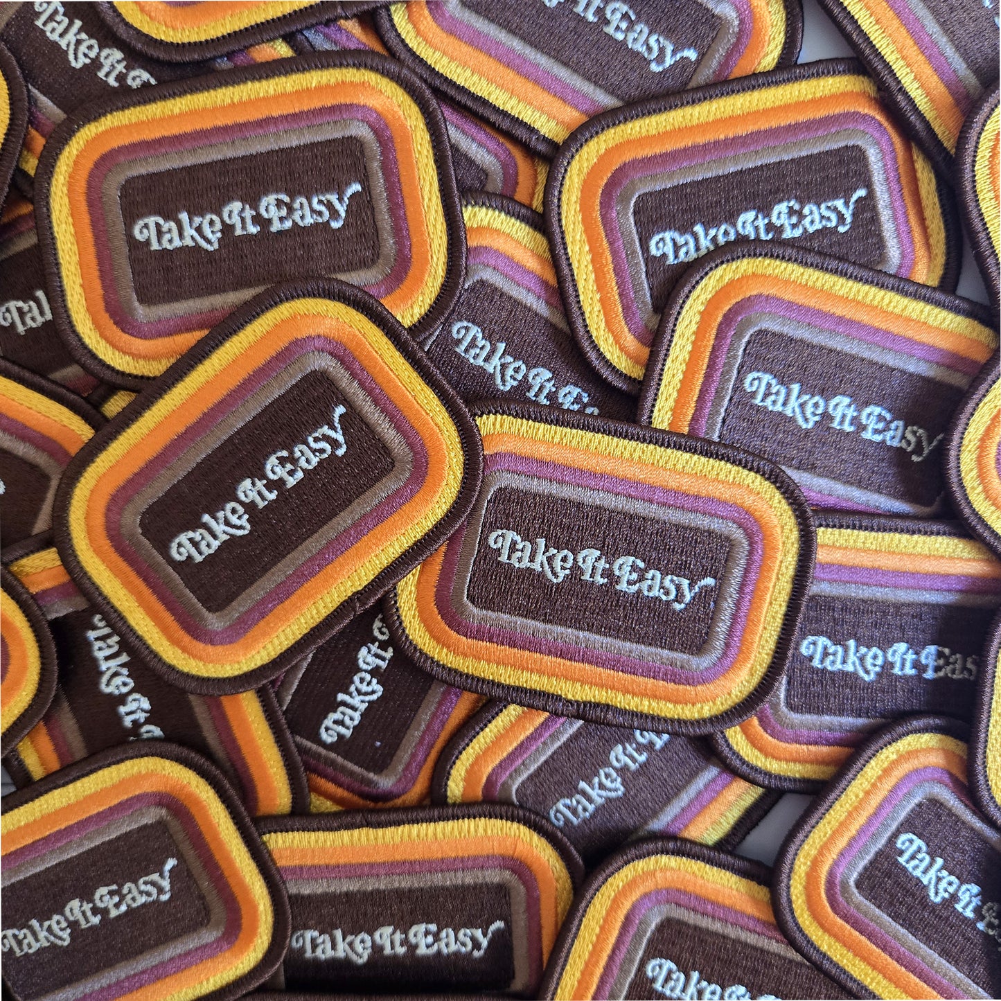 Take It Easy Embroidered Patch
