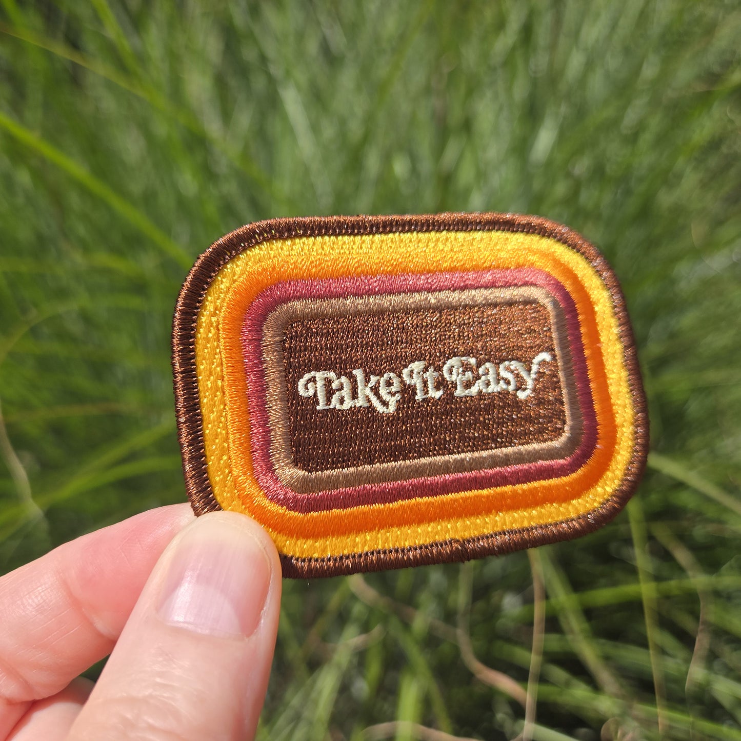 Take It Easy Embroidered Patch