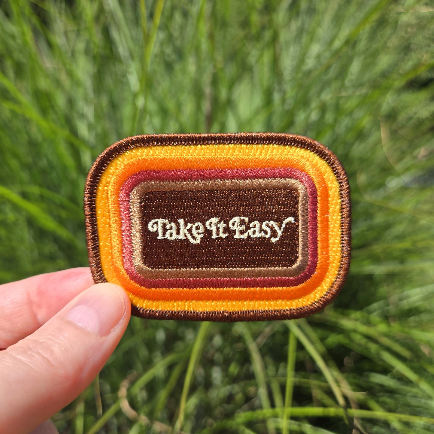 Take It Easy Embroidered Patch