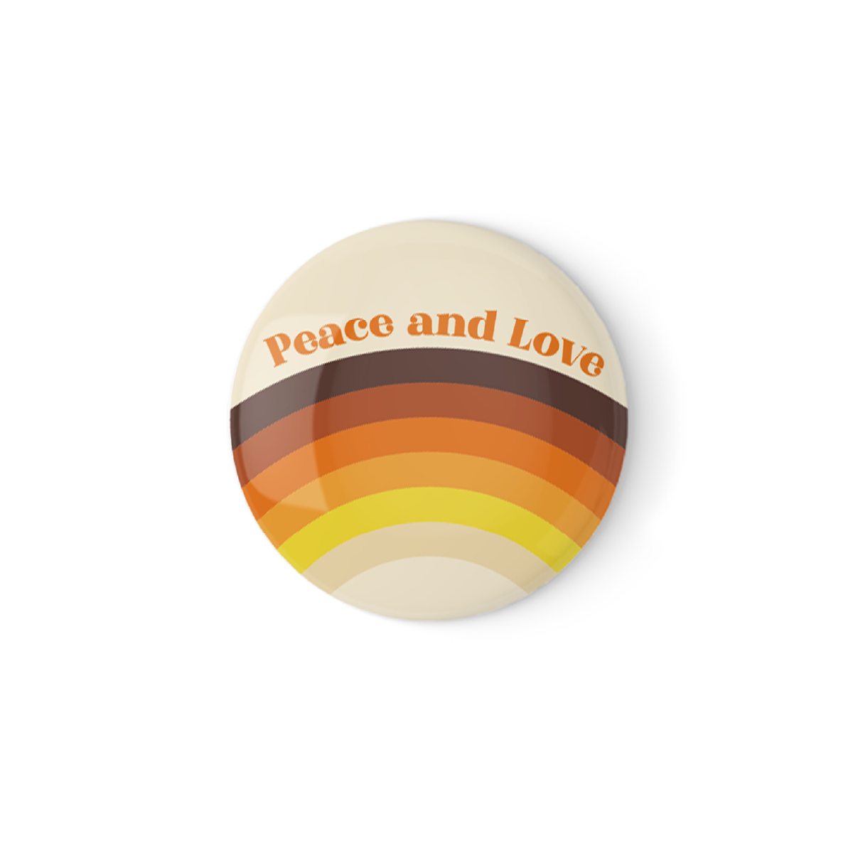 Peace and Love Pinback Button