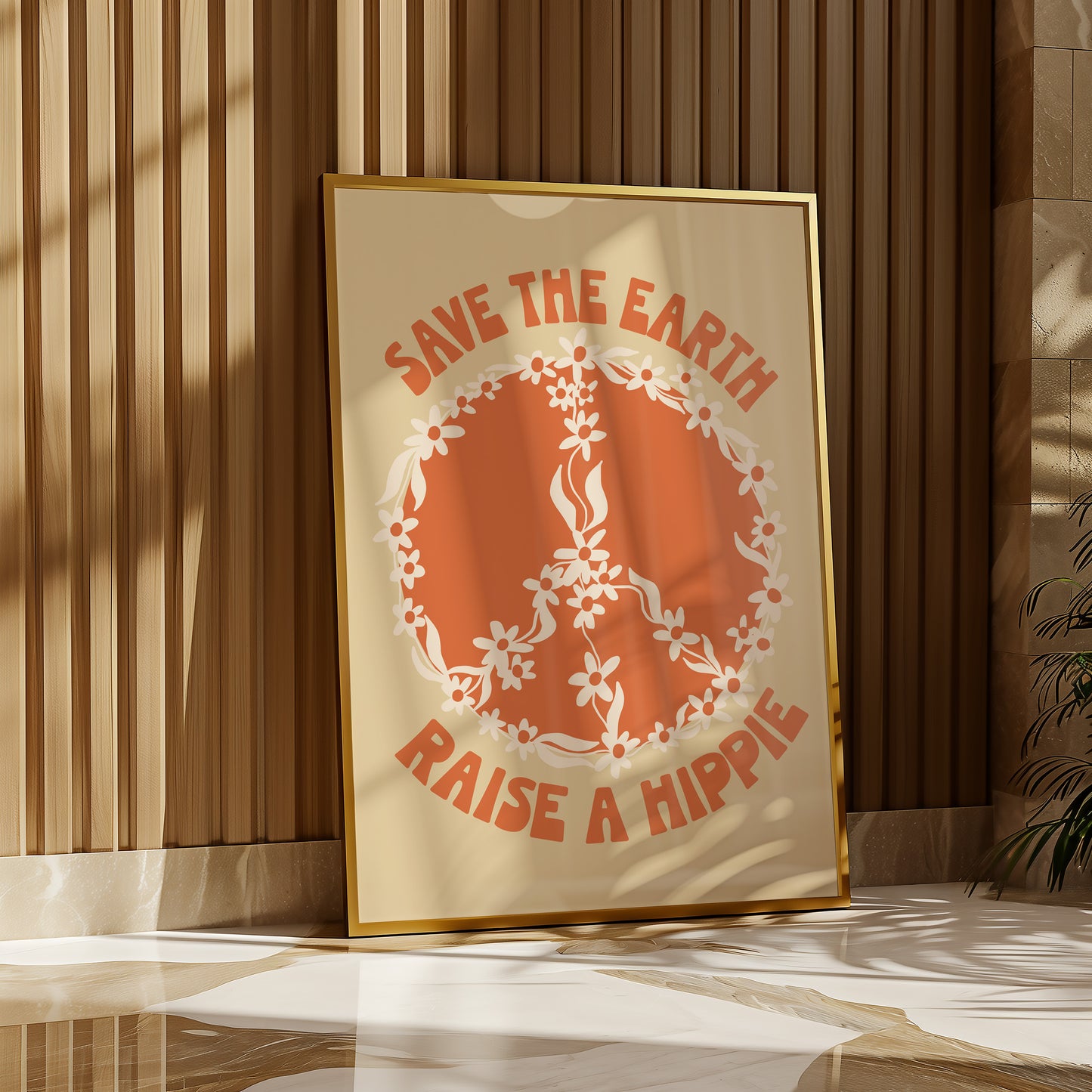 Save The Earth Raise A Hippie Print