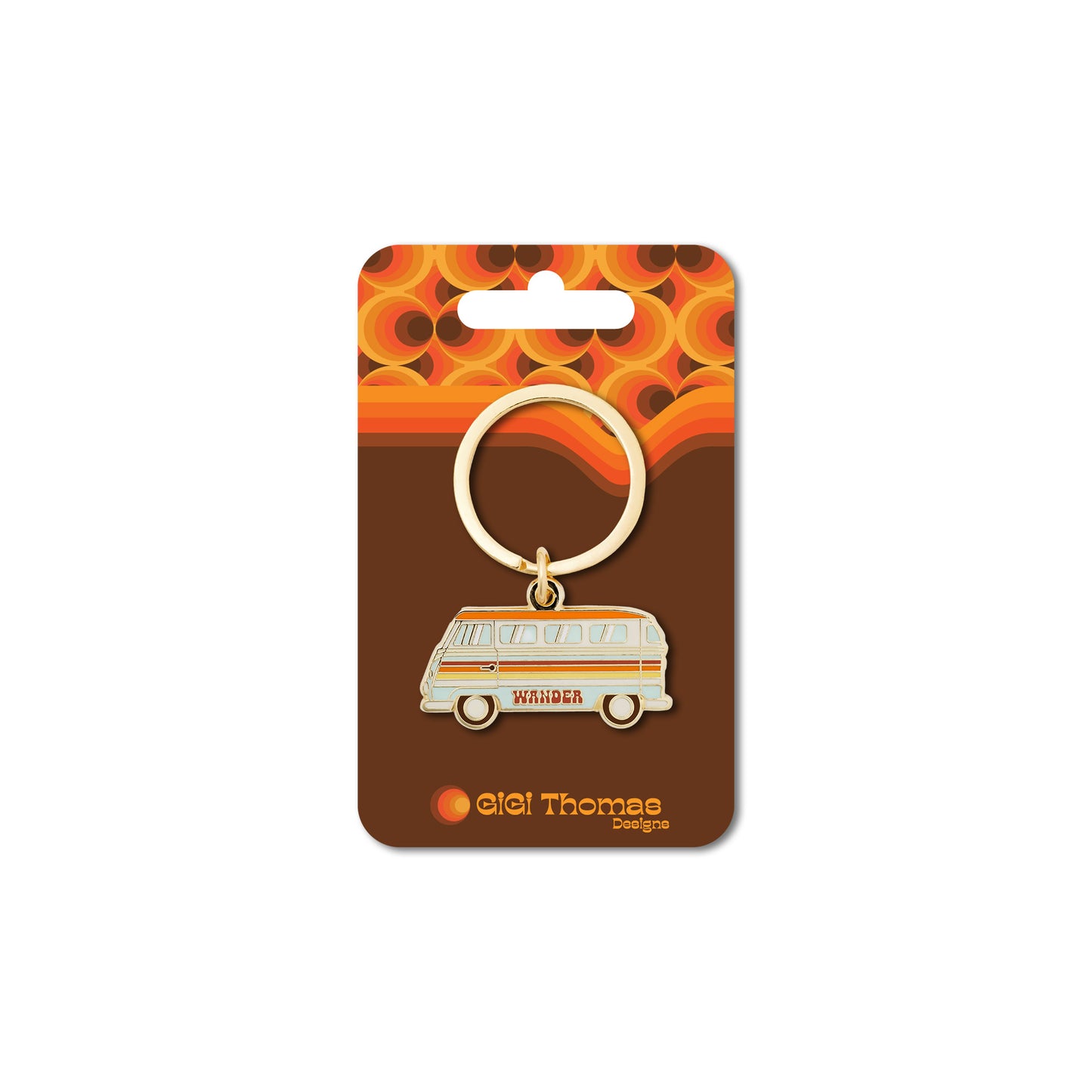 Wander Retro Bus Keychain