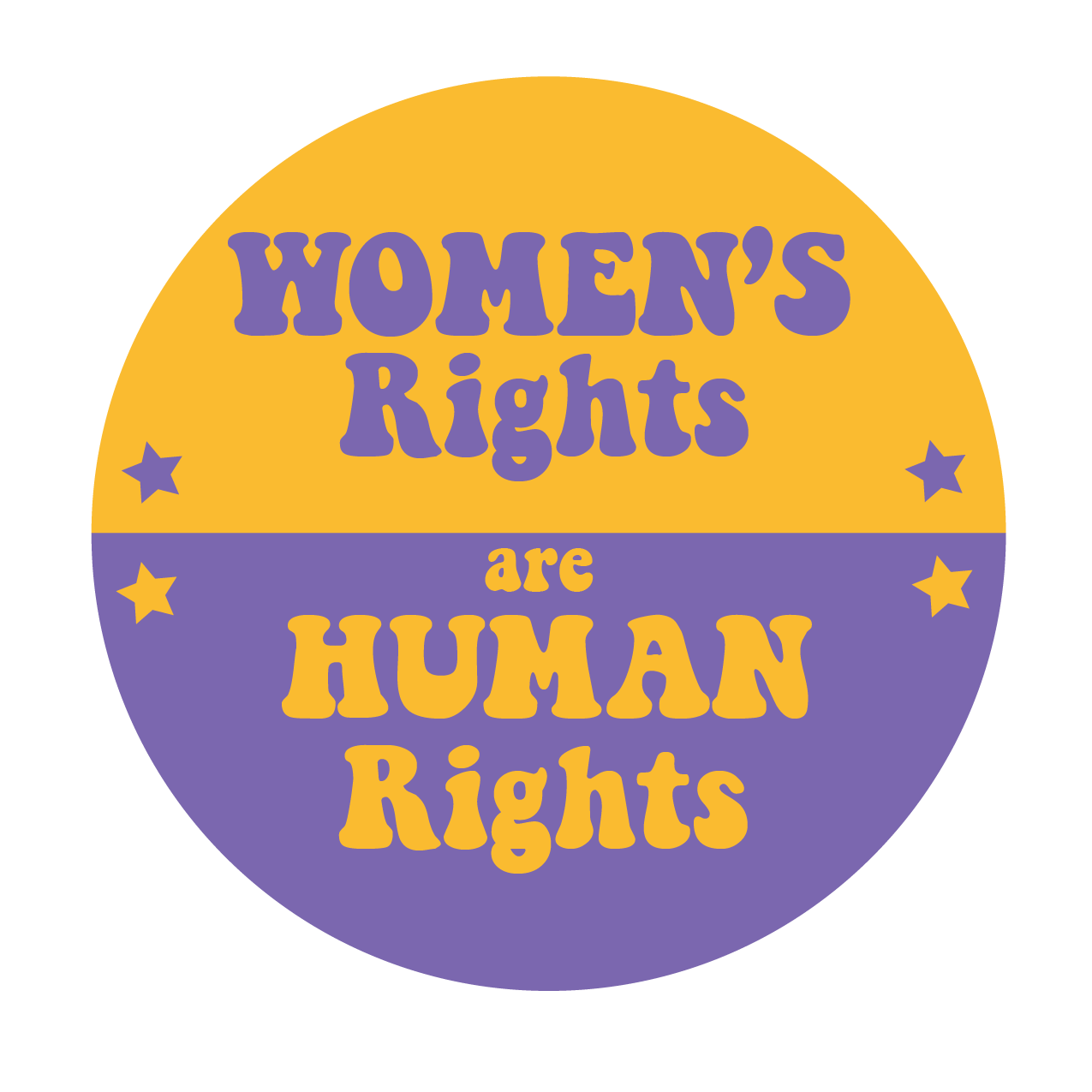 Women's Rights Are Human Rights Bumper Sticker