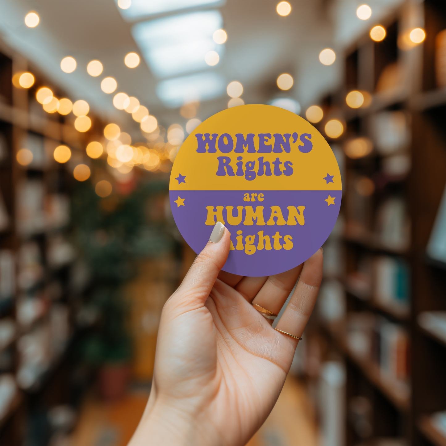 Women's Rights Are Human Rights Bumper Sticker