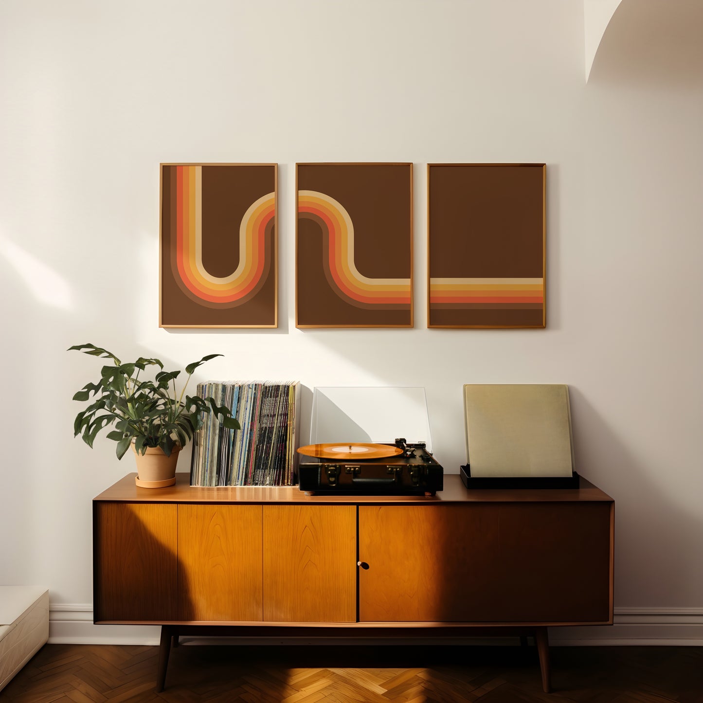 3 Frame Wave Print