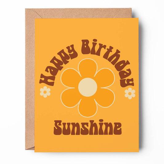 Happy Birthday Sunshine Card