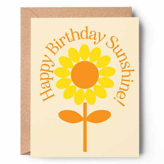 Happy Birthday Sunshine Card