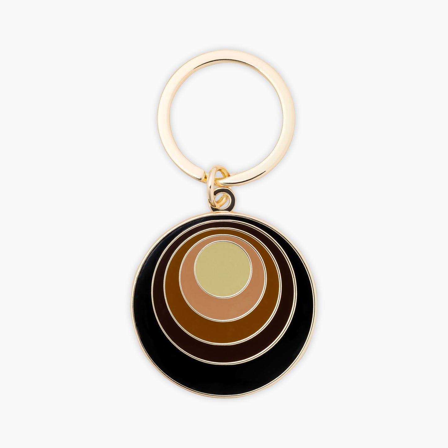 Brown Circles Keychain