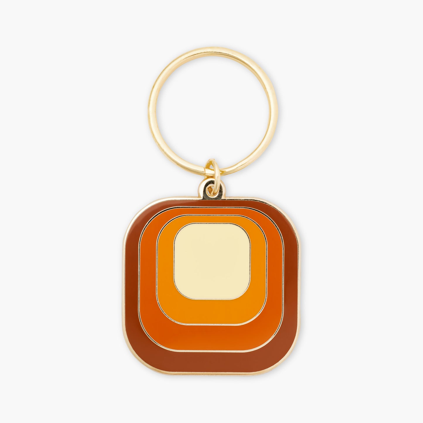 Orange Squares Keychain