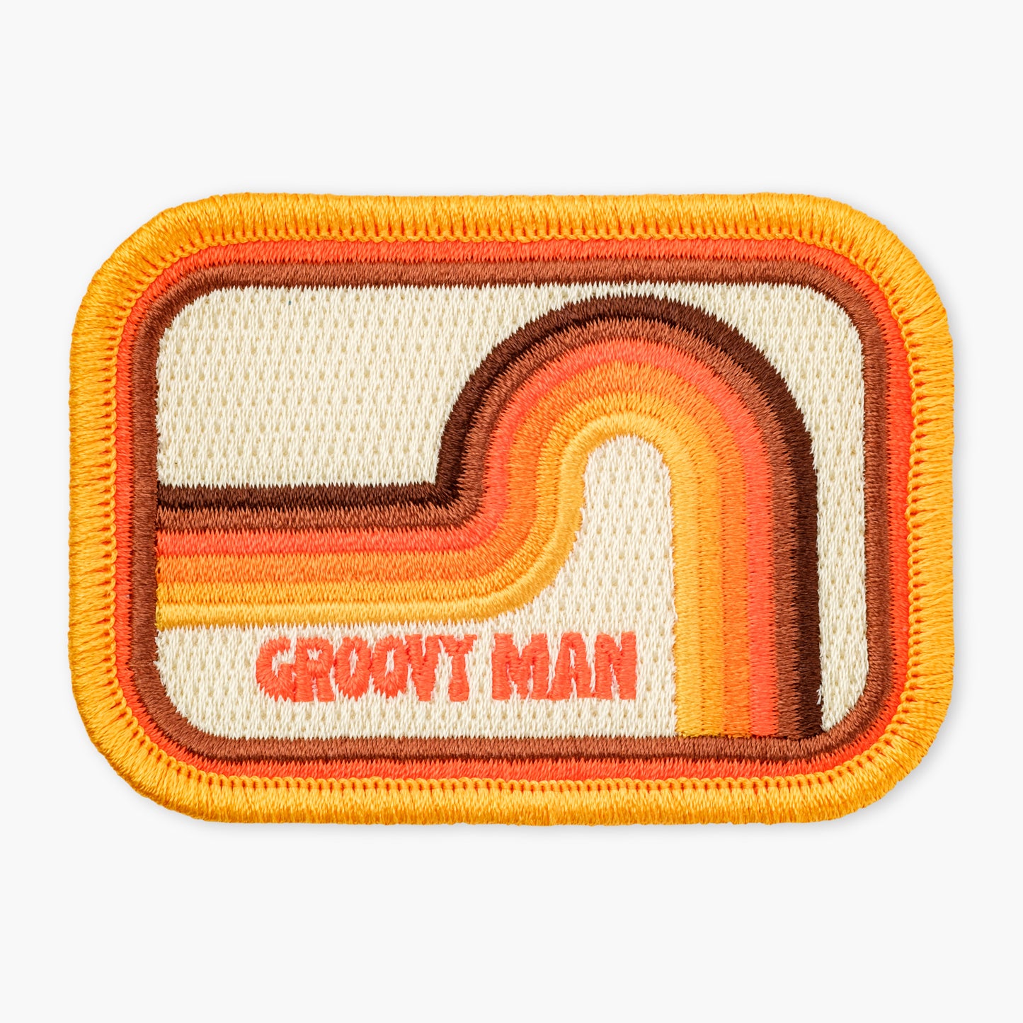 Groovy Man Embroidered Patch