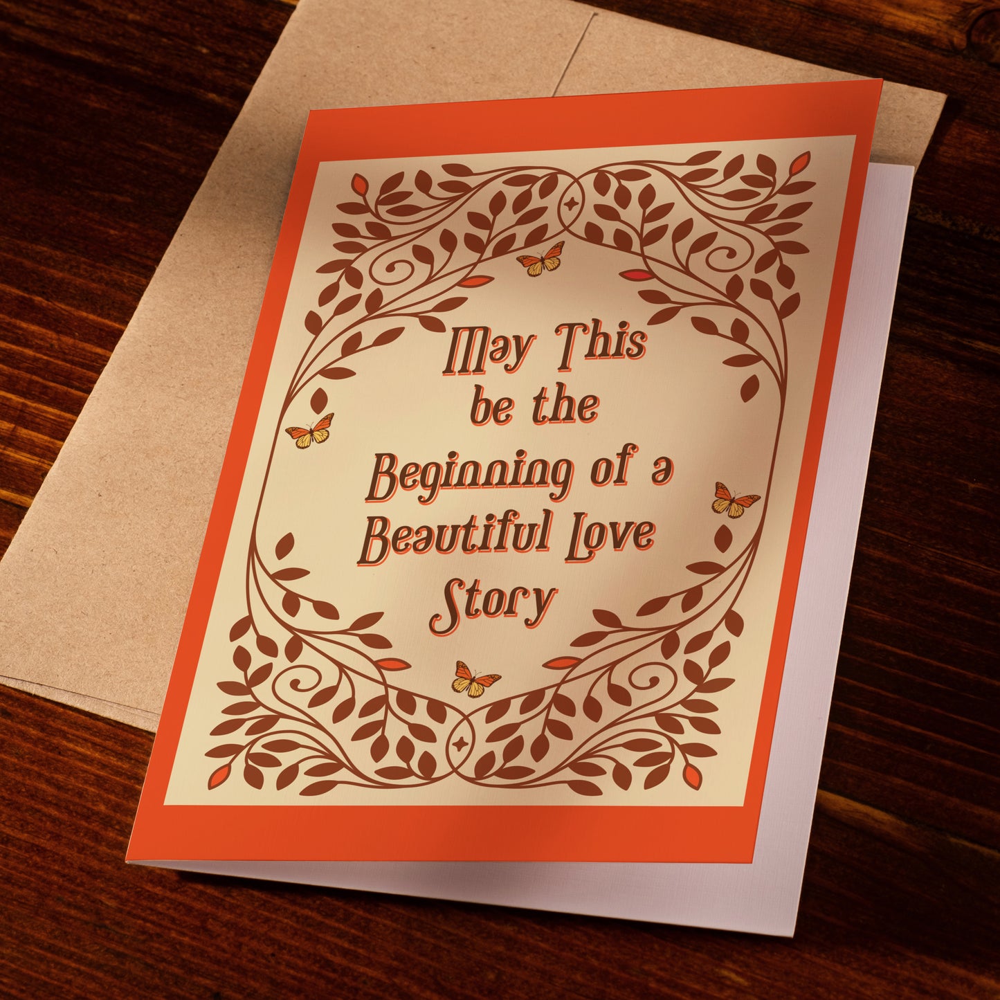 May This be the Beginning of A Beautiful Love Story Card