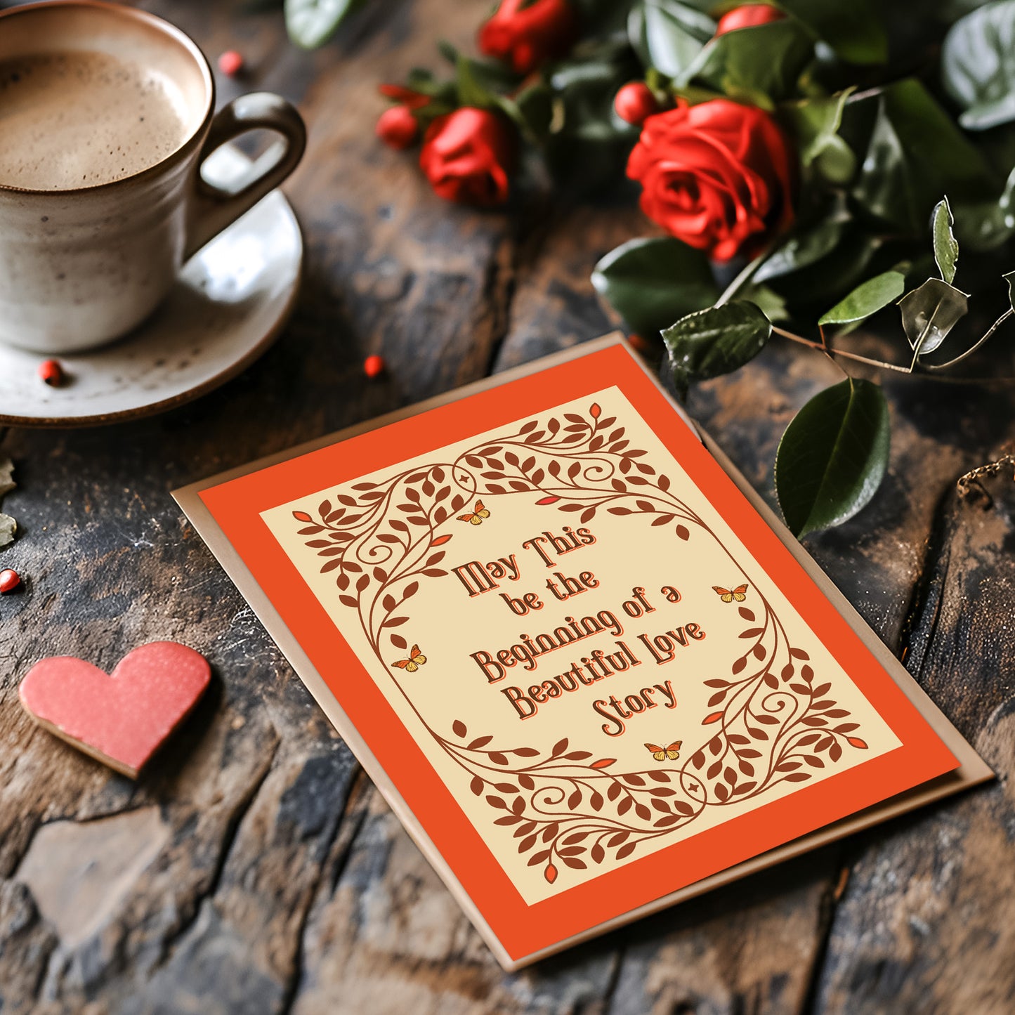 May This be the Beginning of A Beautiful Love Story Card