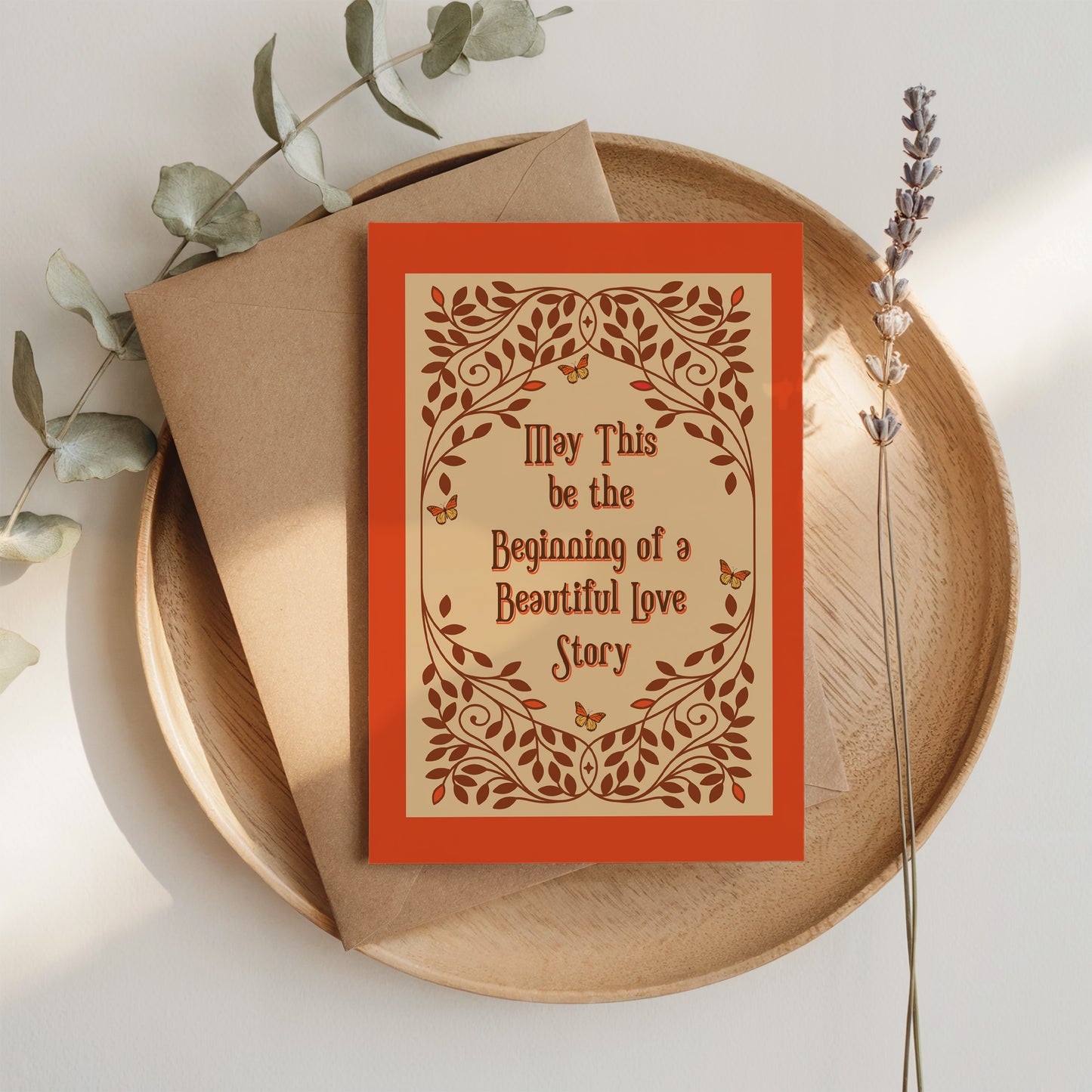 May This be the Beginning of A Beautiful Love Story Card