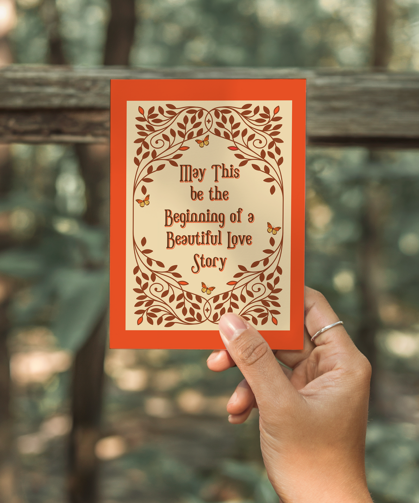 May This be the Beginning of A Beautiful Love Story Card