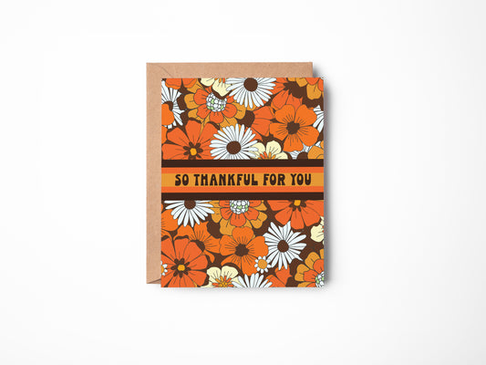 So Thankful For You Card