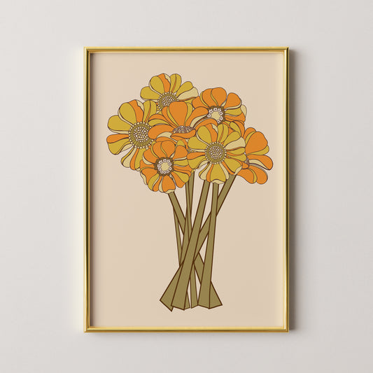 70's Bouquet Print