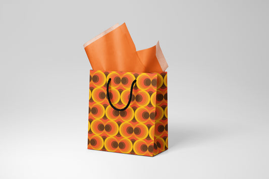Orange Circles Gift Bag