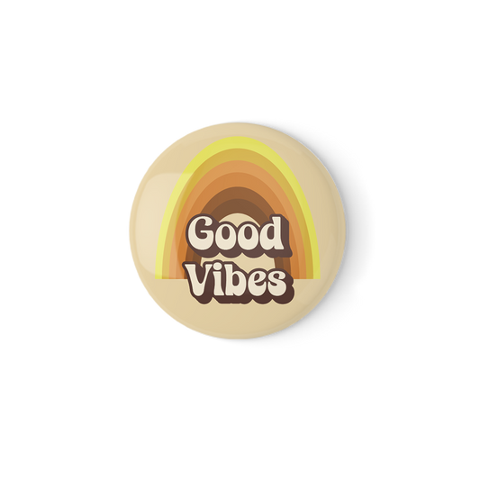 Good Vibes Pinback Button