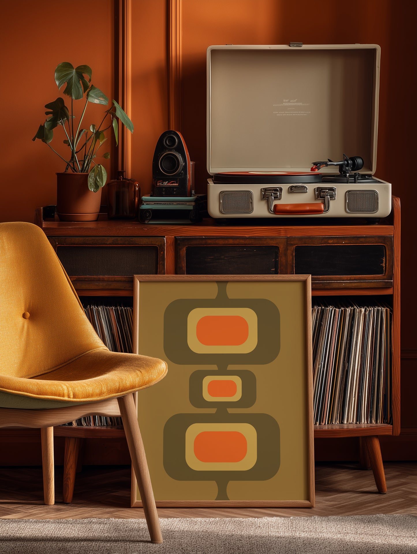 Green and Orange Rectangles