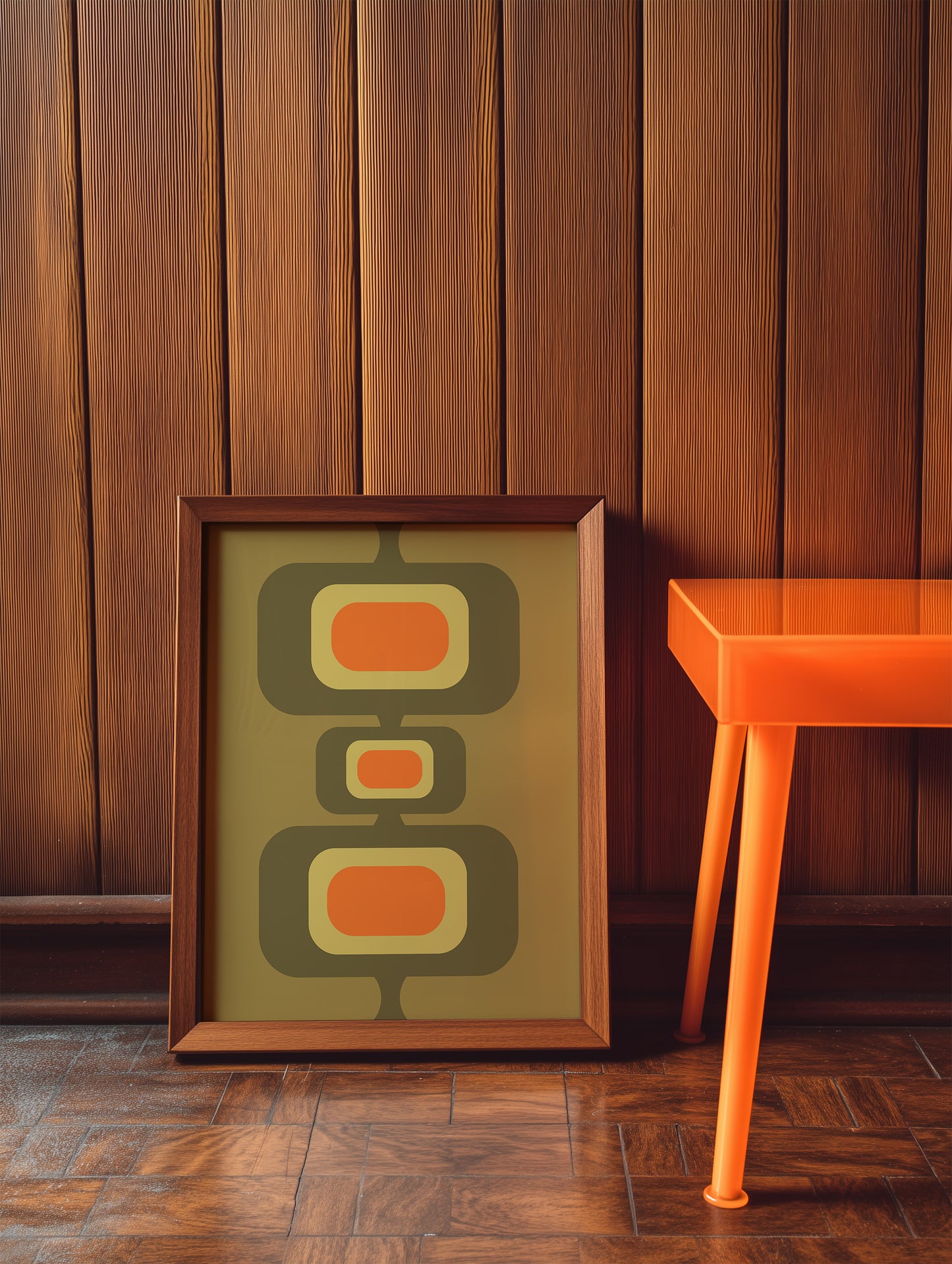 Green and Orange Rectangles
