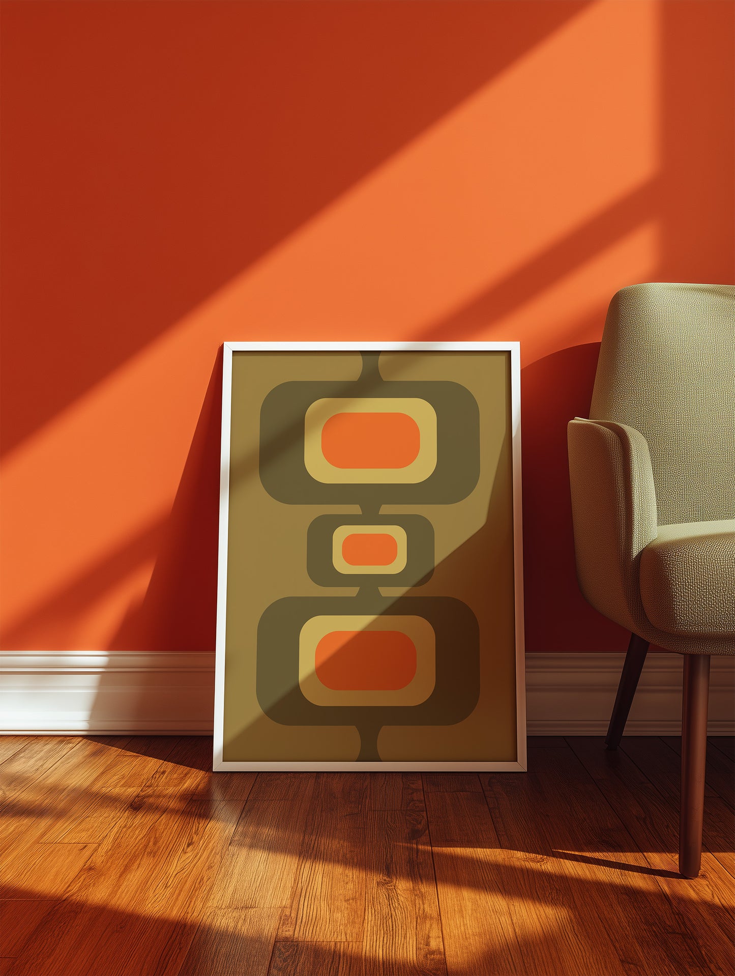 Green and Orange Rectangles