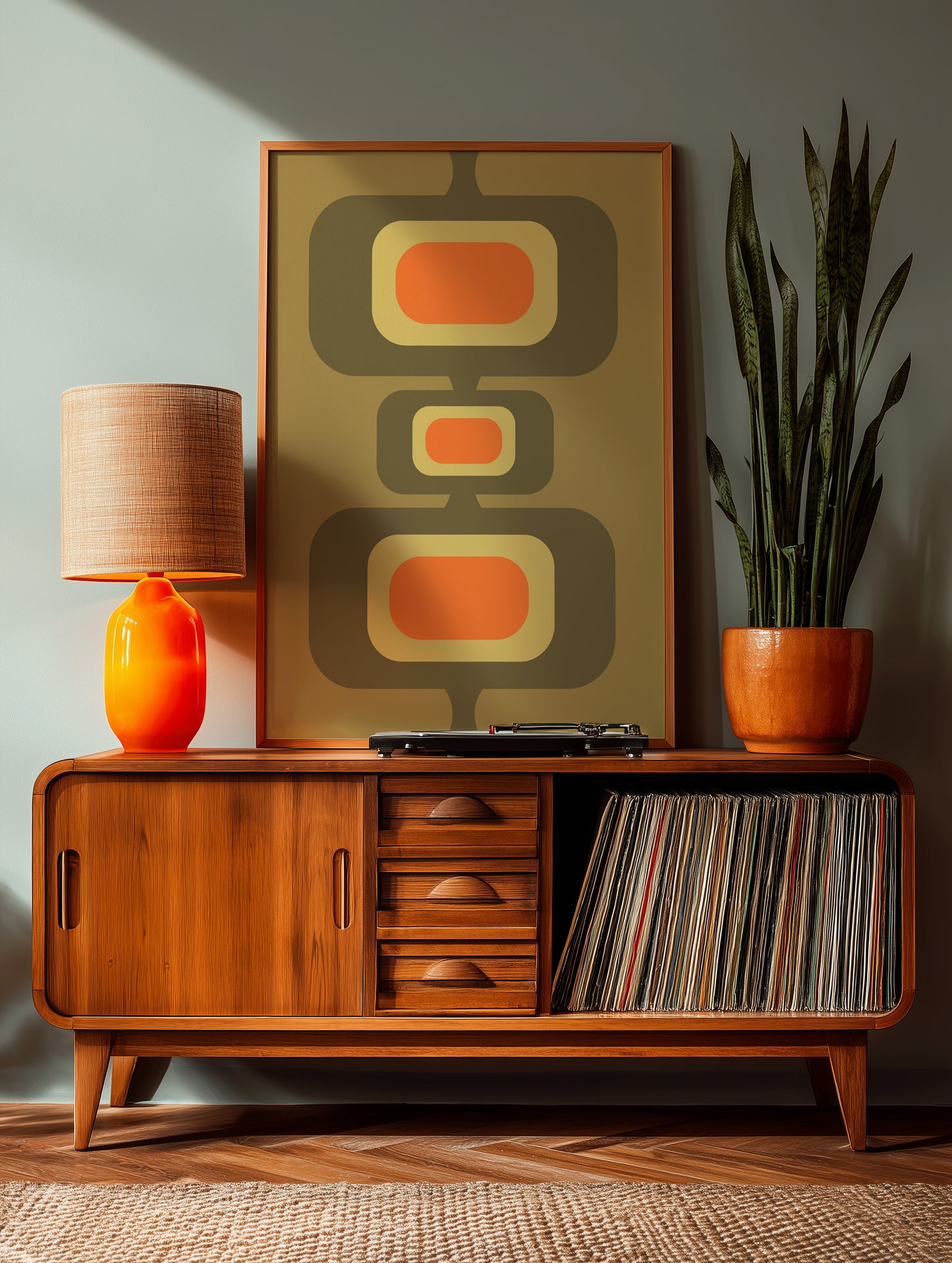 Green and Orange Rectangles