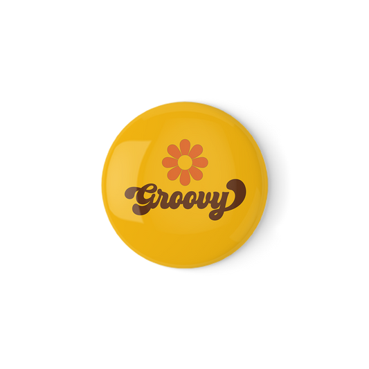 Groovy Pinback Button