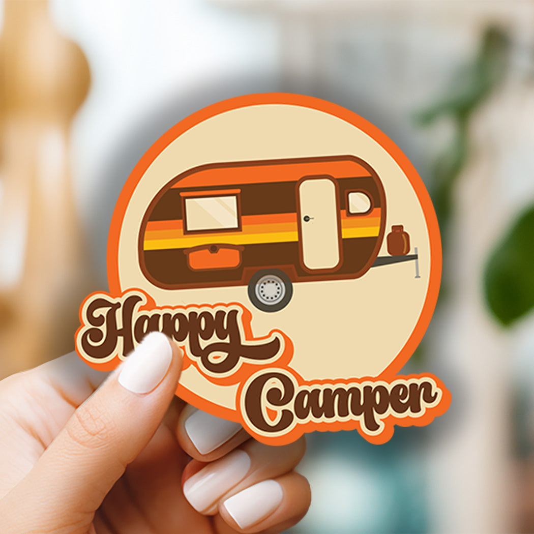 Happy Camper Sticker