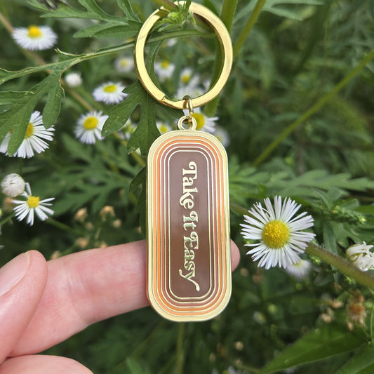 Take It Easy Keychain