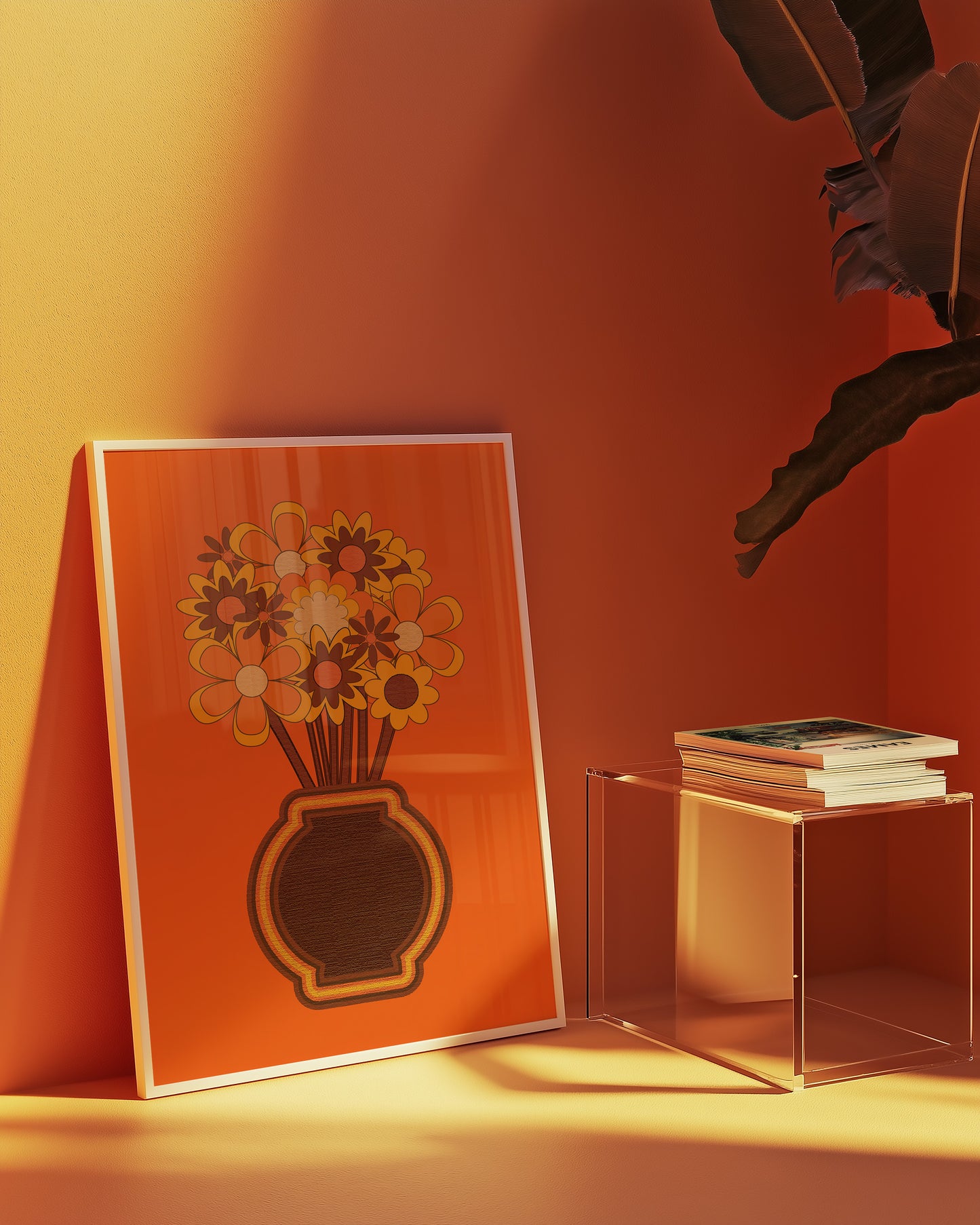 Orange Bouquet Print